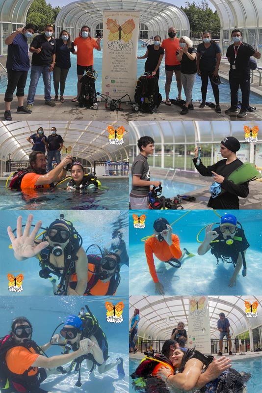 Buceo Adaptado y Snorkel al Depto. de Discapacidad comuna de Puente Alto